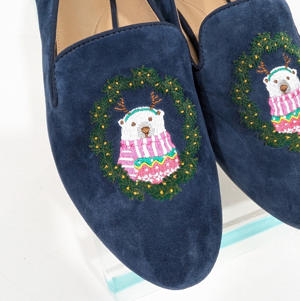 Talbots Ryan Loafer NEW sz 10 Women Slip on Flat Bear Christmas Holiday outfit - Picture 5 of 11